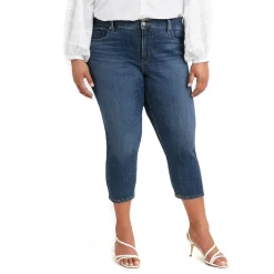 Levi's® Shaping Womens Plus Stretch Fabric Slim Mid Rise Capri Pant