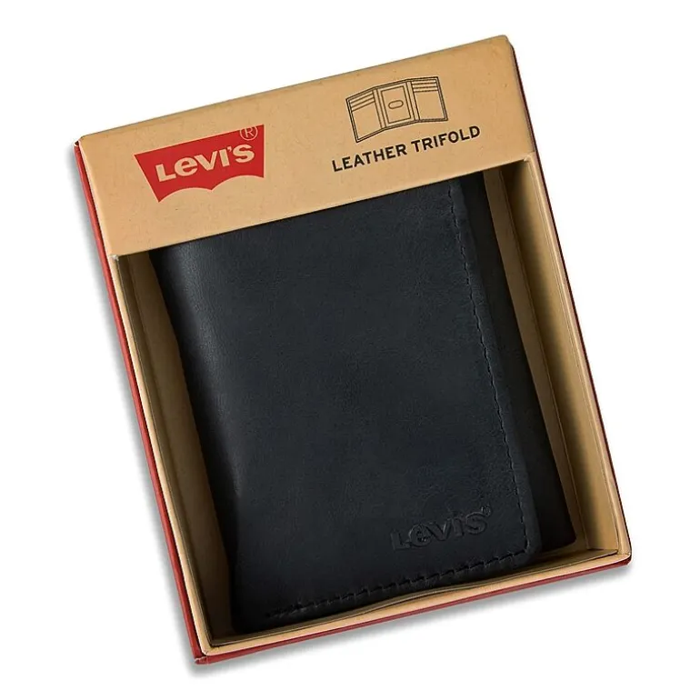 Levi's® Slim Trifold With Zipper Mens Personalized Slim Fold Wallet