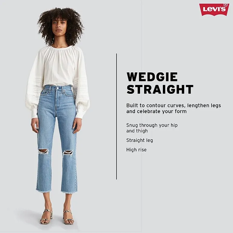 Levi's® Wedgie Straight Womens High Rise Straight Leg Jean