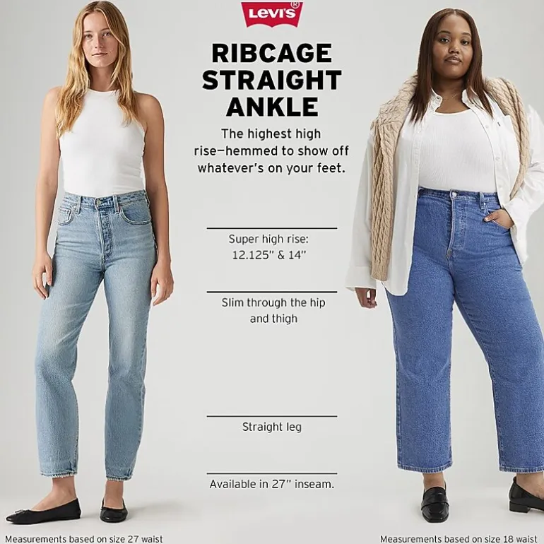Levi's® Women's High Rise Ribcage Straight Ankle Jeans