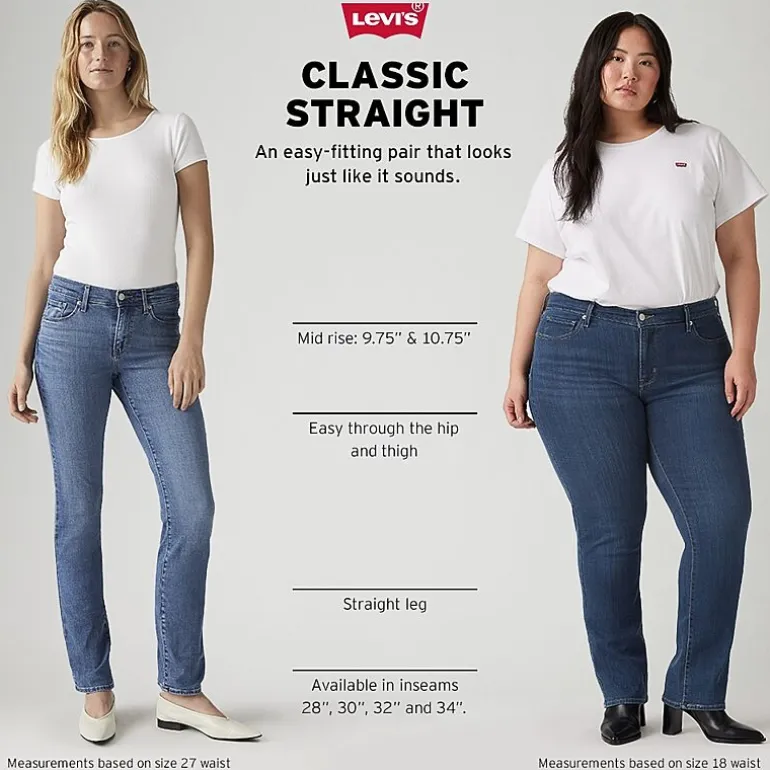 Levi's® Womens Plus Classic Straight Jean