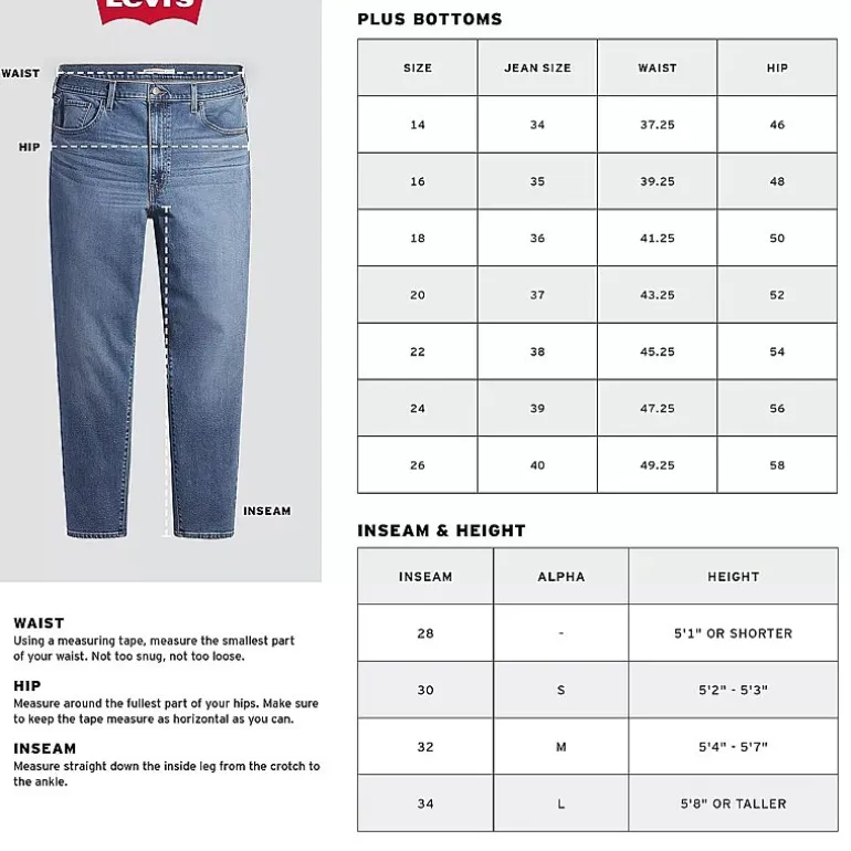 Levi's® Womens Plus 726 High Rise Flare Jean