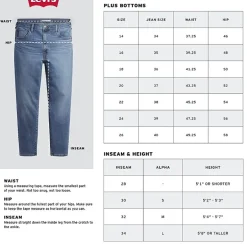 Levi's® Womens Plus Mid Rise 314™ Straight Leg Jean