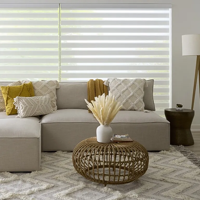 LEVOLOR Arianna Banded Custom Light-Filtering Cordless Sheer Shade