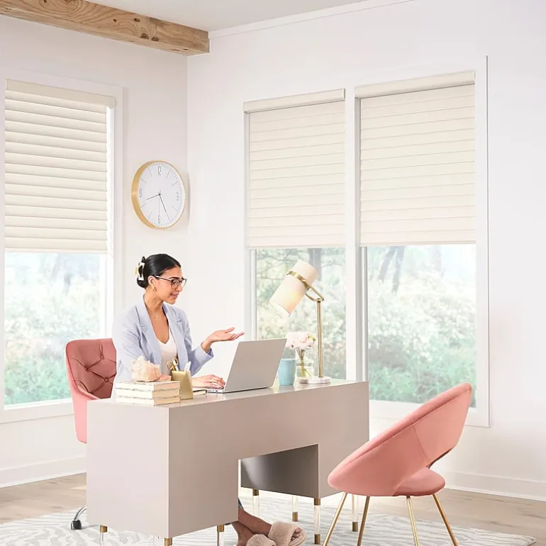 LEVOLOR Astoria Motorized Wand 3" Custom Room Darkening Cordless Sheer Shade