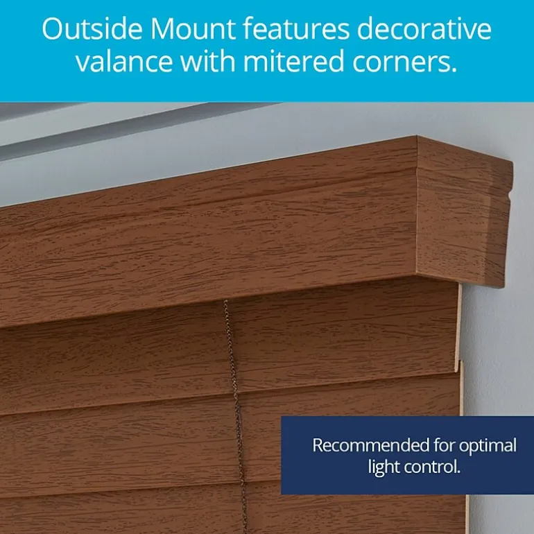 LEVOLOR Classic 2" Custom Cordless Faux Wood Blind