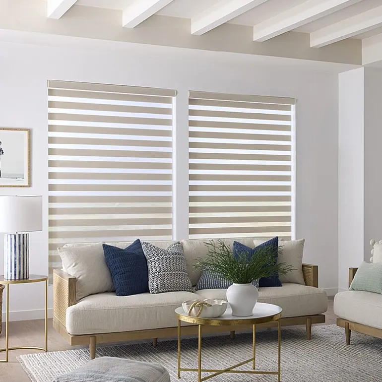 LEVOLOR Emberlyn Banded Custom Light-Filtering Cordless Sheer Shade