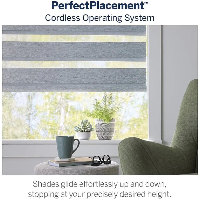 LEVOLOR Emberlyn Banded Custom Light-Filtering Cordless Sheer Shade