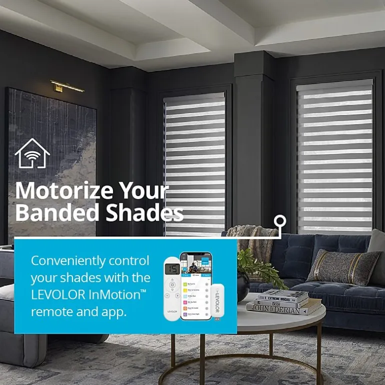 LEVOLOR Emberlyn Banded Custom Light-Filtering Cordless Sheer Shade