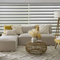 LEVOLOR Woodward Banded Custom Light-Filtering Cordless Sheer Shade