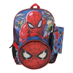 Licensed Marvel Spiderman 5-Piece Backpack Set