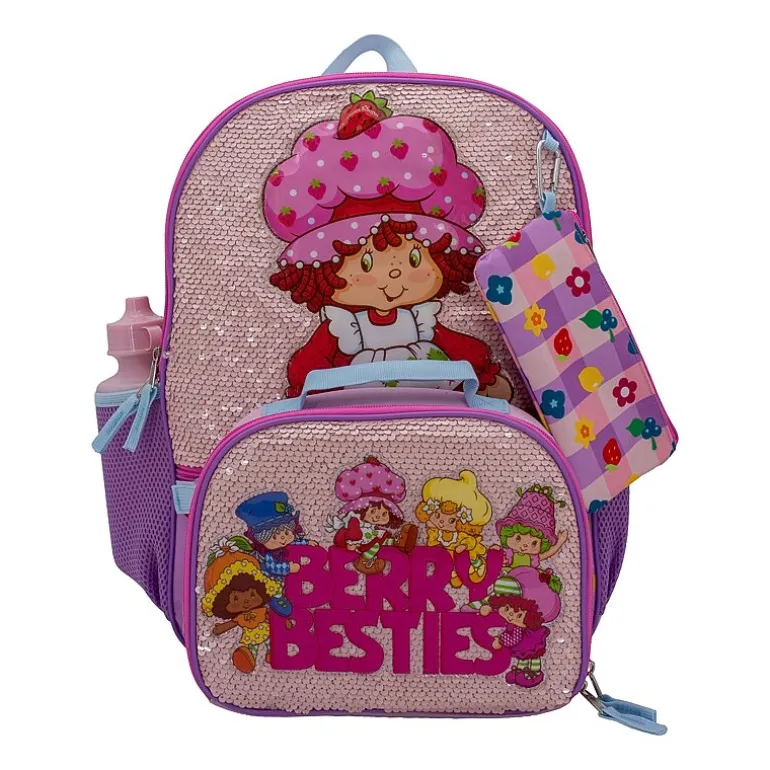 Licensed Strawberry Shortcake 5-Piece Backpack Set