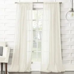 Lichtenberg Lola Rod Pocket Sheer Single Curtain Panel