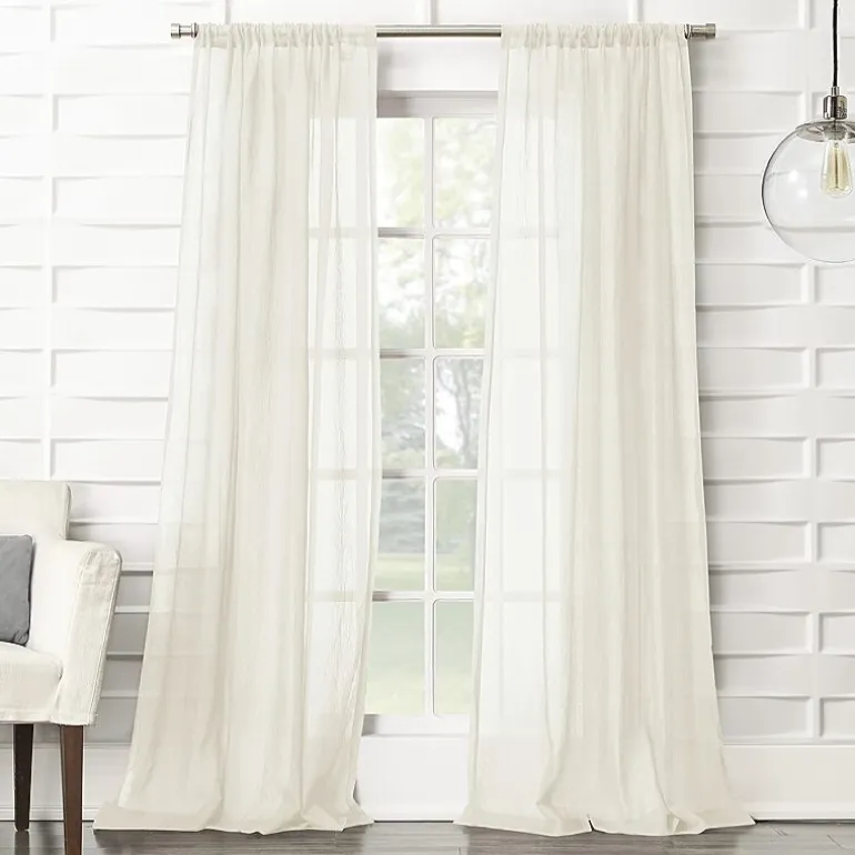 Lichtenberg Lola Rod Pocket Sheer Single Curtain Panel