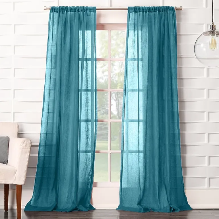 Lichtenberg Lola Rod Pocket Sheer Single Curtain Panel
