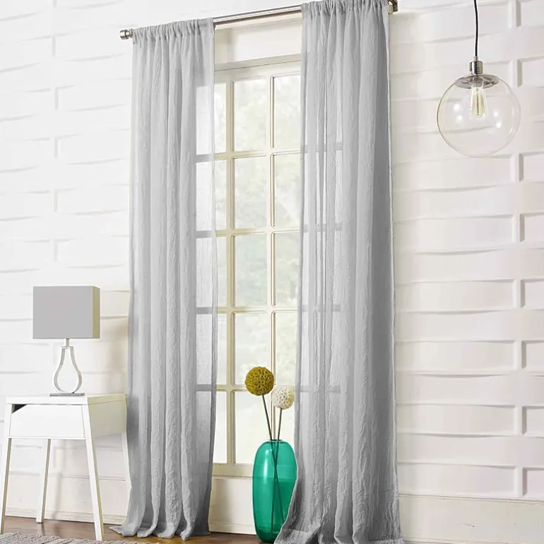 Lichtenberg Lola Rod Pocket Sheer Single Curtain Panel