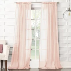 Lichtenberg Lola Rod Pocket Sheer Single Curtain Panel