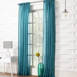Lichtenberg Lola Rod Pocket Sheer Single Curtain Panel
