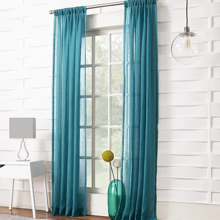 Lichtenberg Lola Rod Pocket Sheer Single Curtain Panel