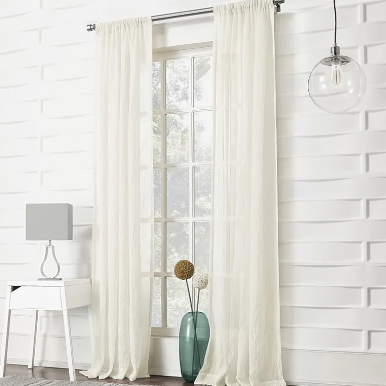 Lichtenberg Lola Rod Pocket Sheer Single Curtain Panel