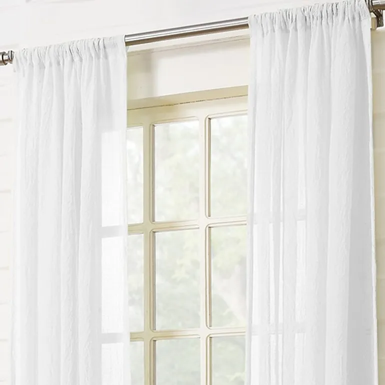 Lichtenberg Lola Rod Pocket Sheer Single Curtain Panel