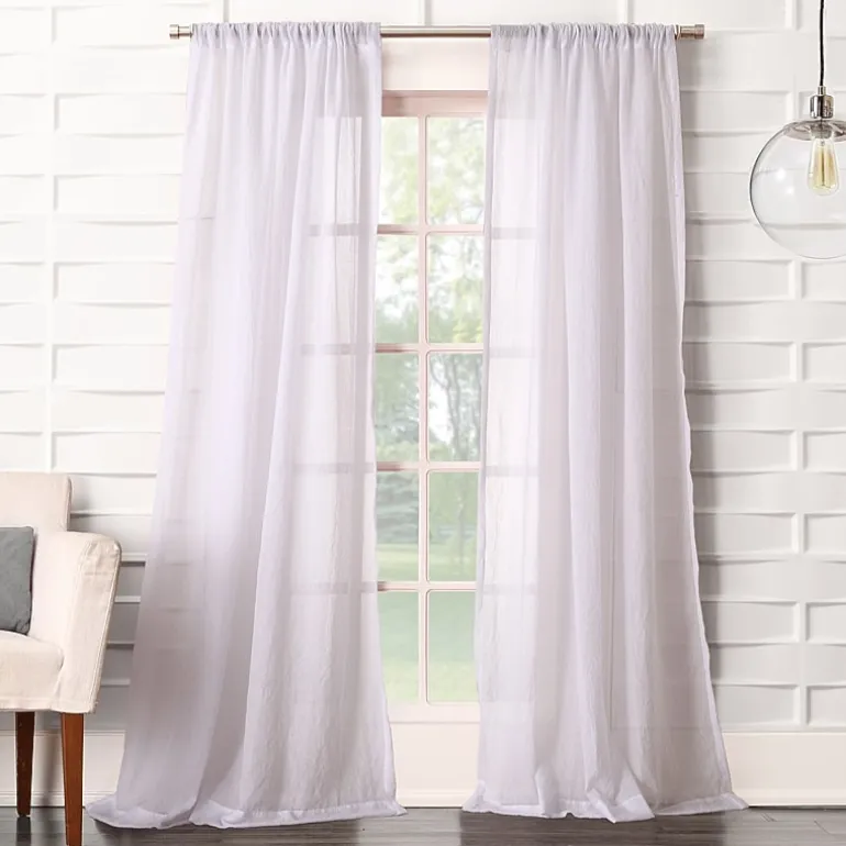 Lichtenberg Lola Rod Pocket Sheer Single Curtain Panel