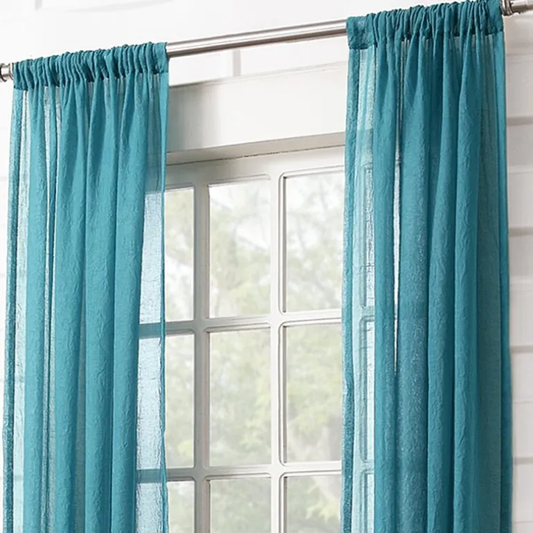 Lichtenberg Lola Rod Pocket Sheer Single Curtain Panel