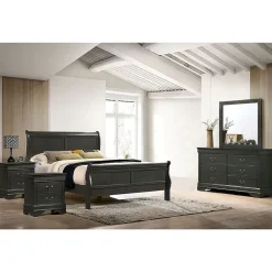 Lihte 5 Piece Wooden Bedroom Set