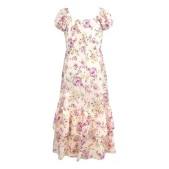 Lilt Big Kid Girls Short Sleeve A-Line Dress