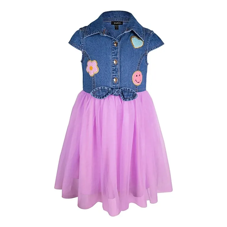 Lilt Little Girls Short Sleeve Shirt Dress