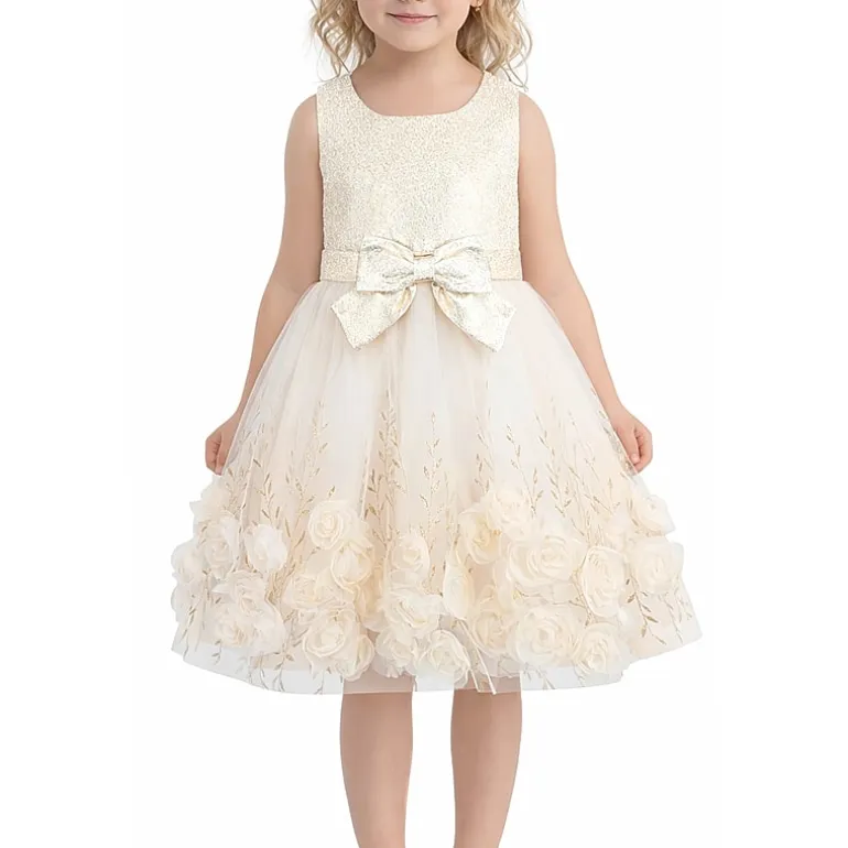 Lilt Little Girls Sleeveless Fit + Flare Dress