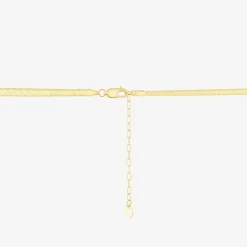 Limited Quantities! Womens 14K Gold 18 Inch Herringbone Chain Necklace