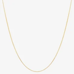 Limited Quantities! Womens 10K Gold 18 Inch Box Chain Necklace