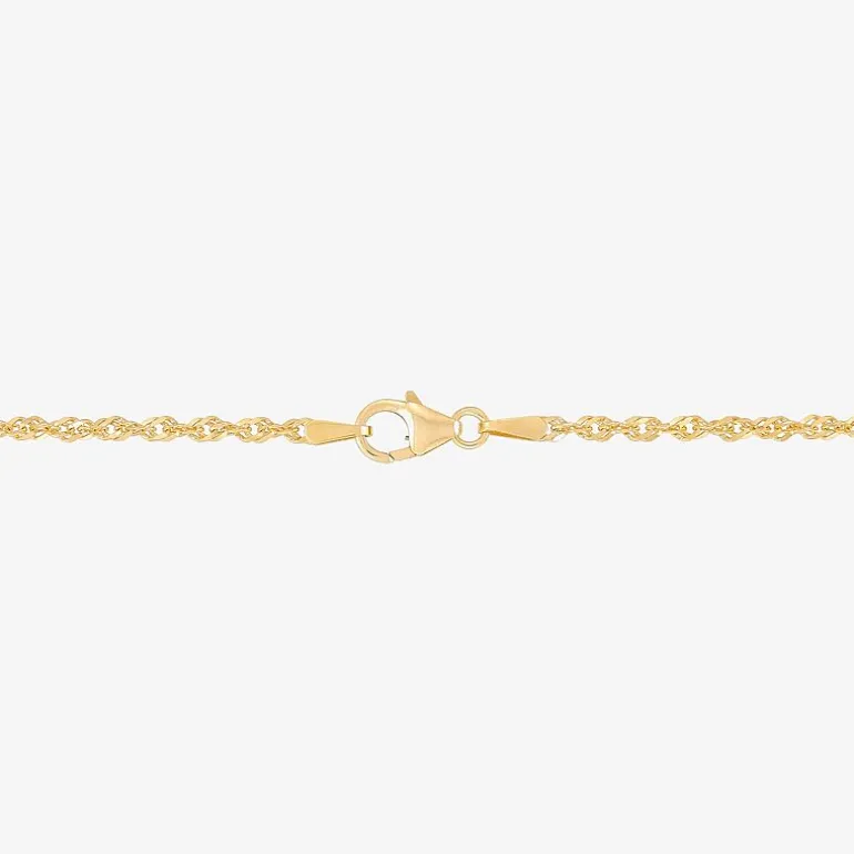 Limited Quantities! Womens 14K Gold 18 Inch Singapore Chain Necklace
