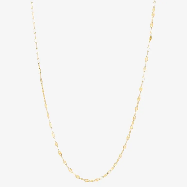 Limited Quantities! Womens 10K Gold 18 Inch Fashion Chain Necklace