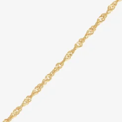 Limited Quantities! Womens 14K Gold 16 Inch Singapore Chain Necklace