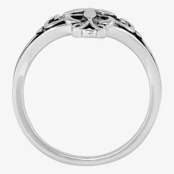 Limited Quantities! Womens Sterling Silver Cross Cocktail Ring