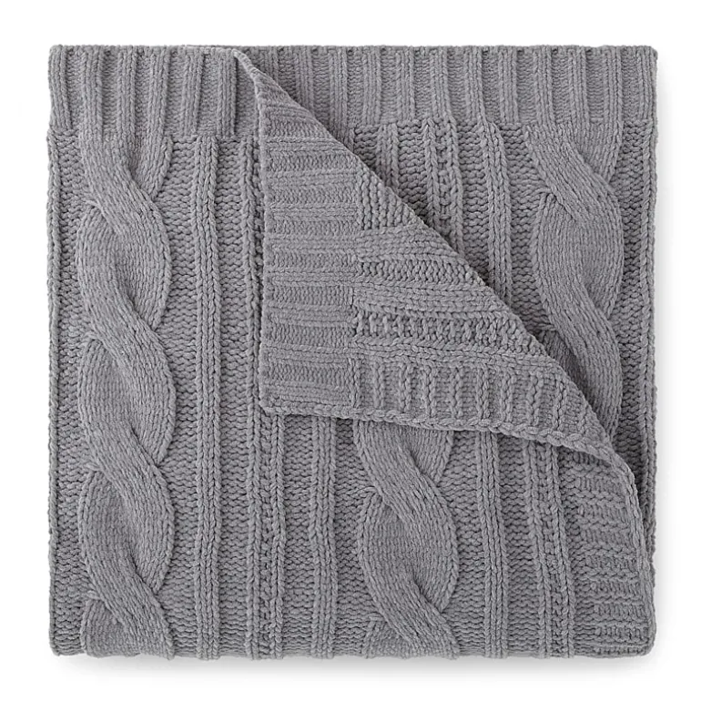 Linden Street Cable Knit Chenille Throw