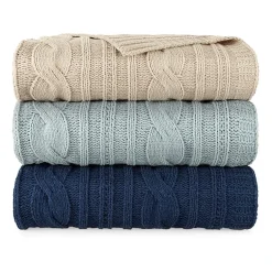 Linden Street Cable Knit Chenille Throw
