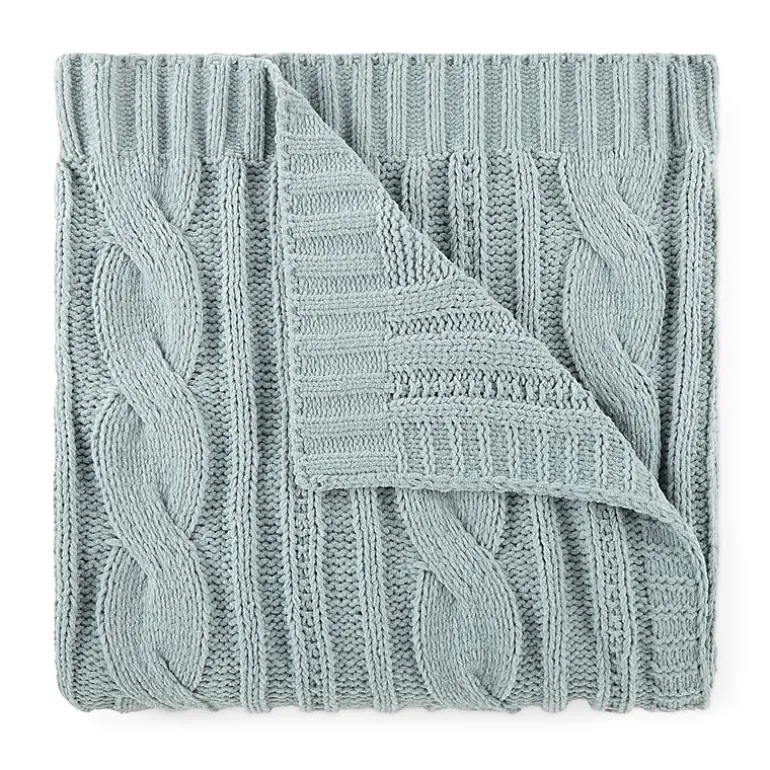 Linden Street Cable Knit Chenille Throw