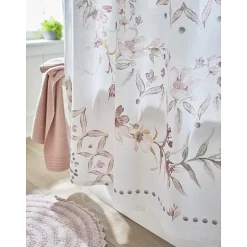 Linden Street Cottage Core Printed Medallion Shower Curtain