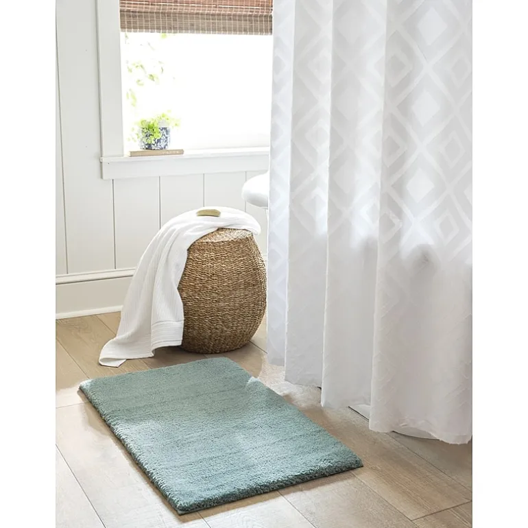 Linden Street Cotton Clip Jacquard Shower Curtain