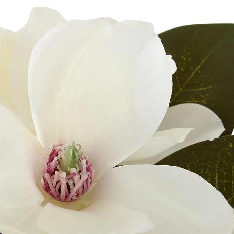 Linden Street 8in White Magnolia Artificial Plant