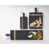 Linden Street Natural/Black Wood Inlay 6x13 Cheese Board