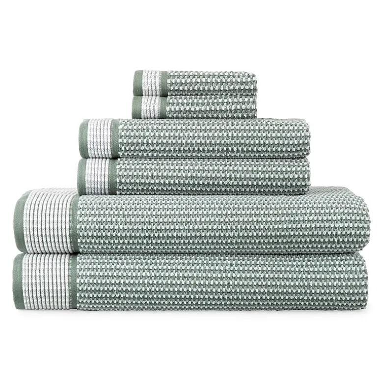 Linden Street Textured Geometric Bath Towel