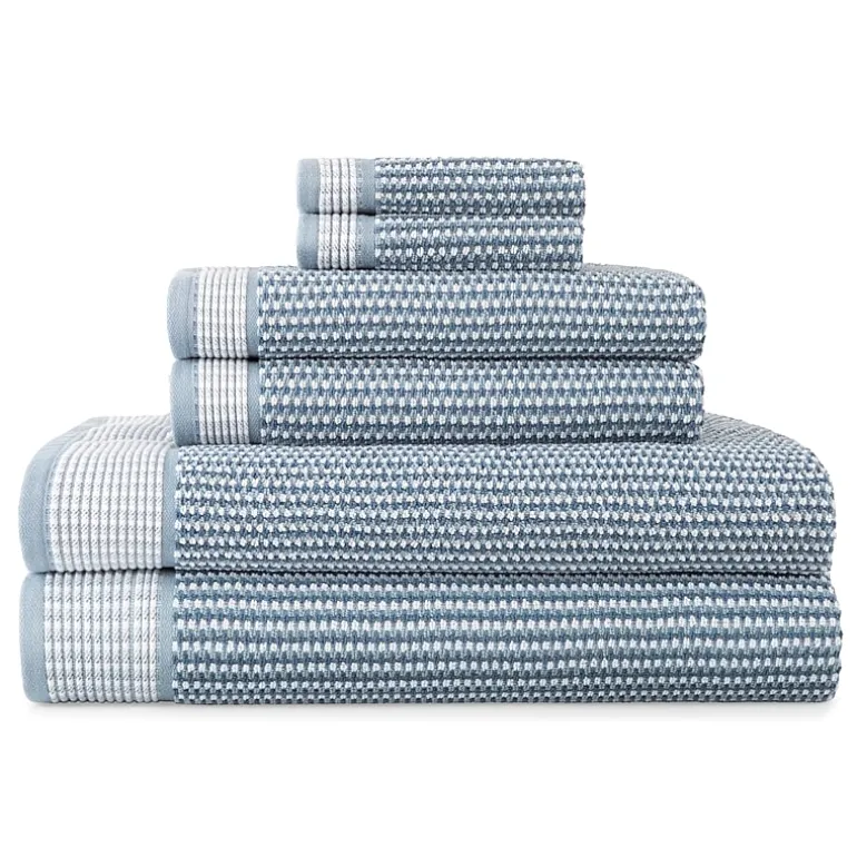 Linden Street Textured Geometric Bath Towel
