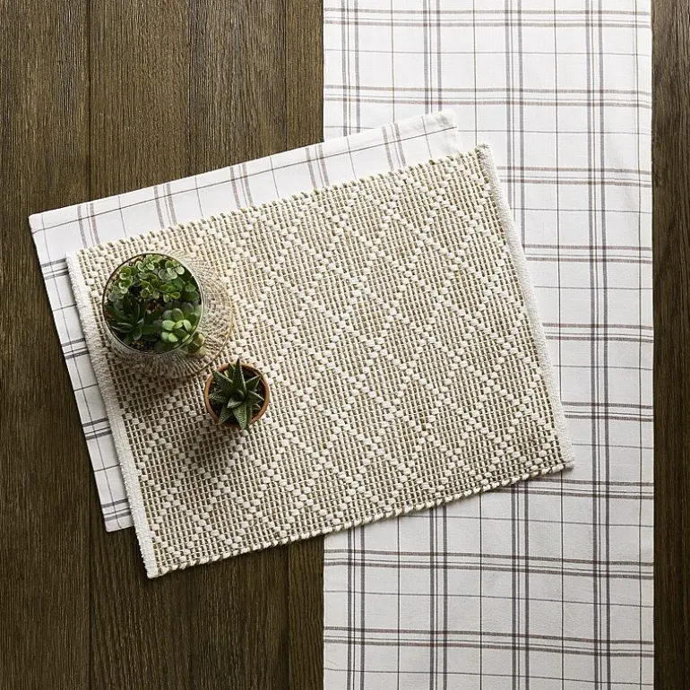Linden Street Windowpane Table Runner