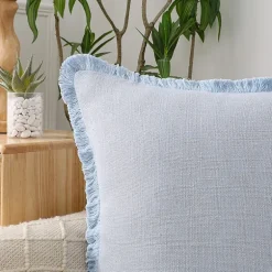 Linen Blend 20x20 Square Throw Pillow