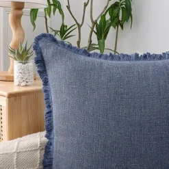 Linen Blend 20x20 Square Throw Pillow