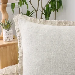 Linen Blend 20x20 Square Throw Pillow